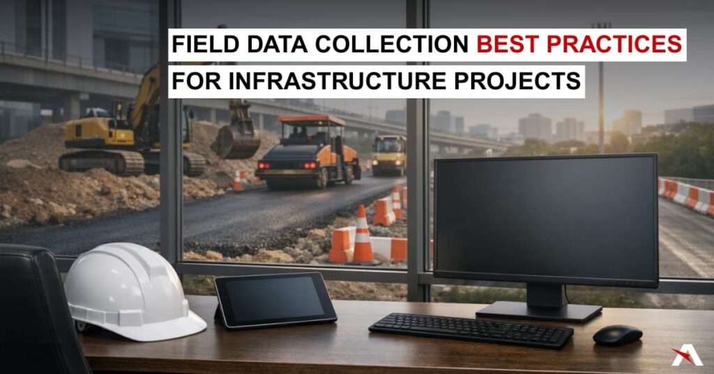 A civil engineering project and computer screens in Houston