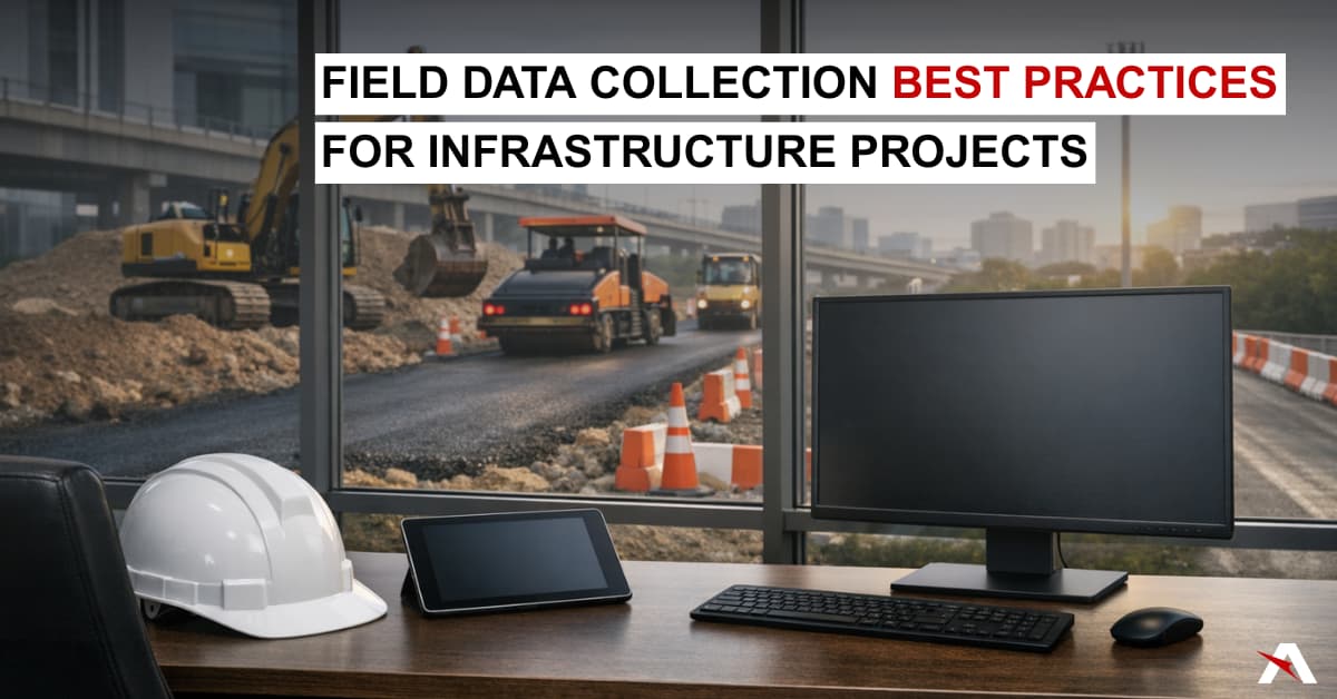 A civil engineering project and computer screens in Houston